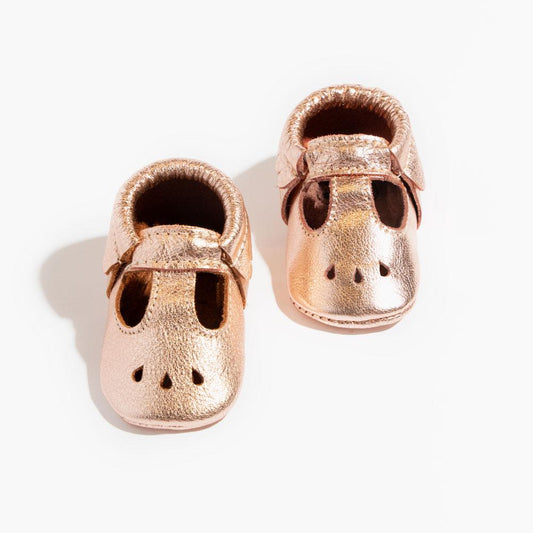 Rose Gold Mary Jane Baby Shoe - Norani Baby
