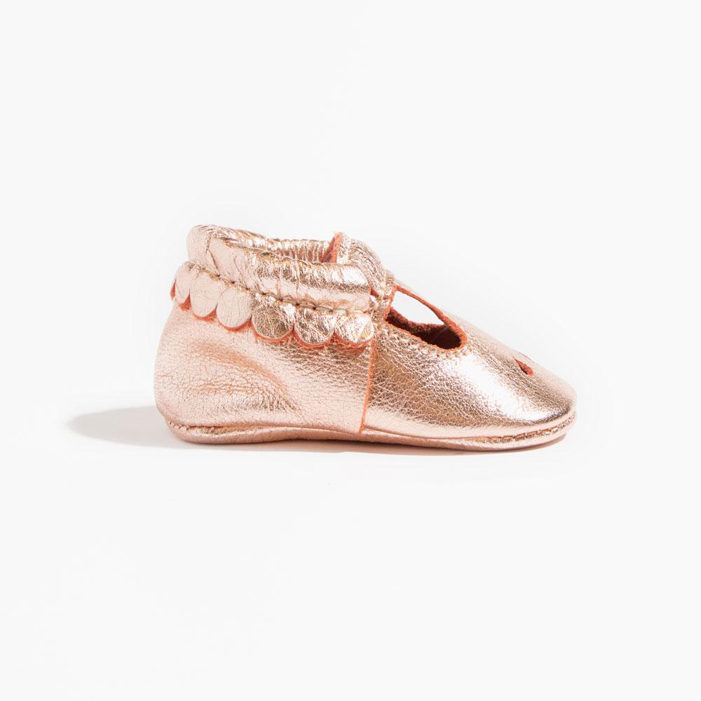 Rose Gold Mary Jane Baby Shoe - Norani Baby