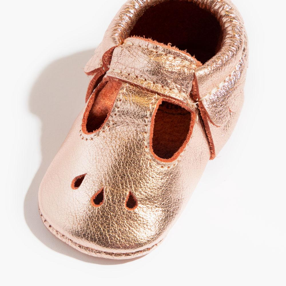 Rose Gold Mary Jane Baby Shoe - Norani Baby