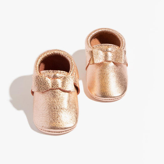 Rose Gold Bow Baby Shoe - Norani Baby