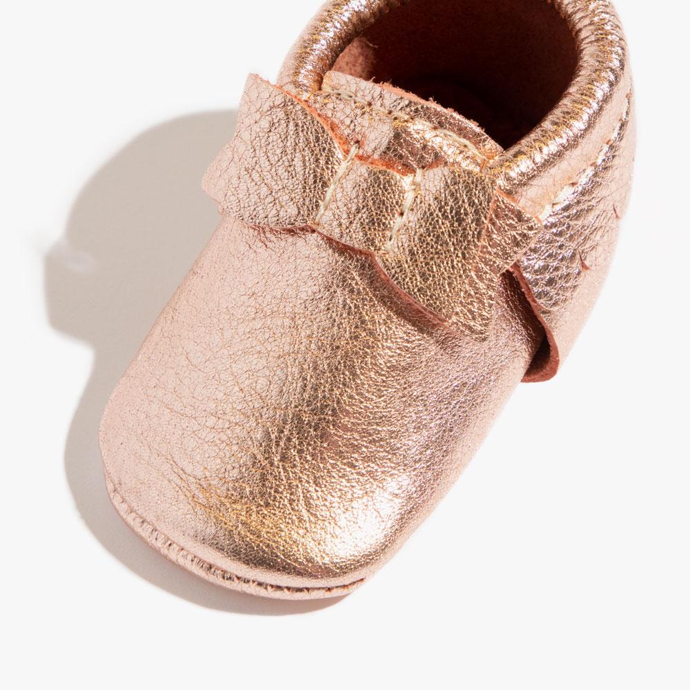 Rose Gold Bow Baby Shoe - Norani Baby