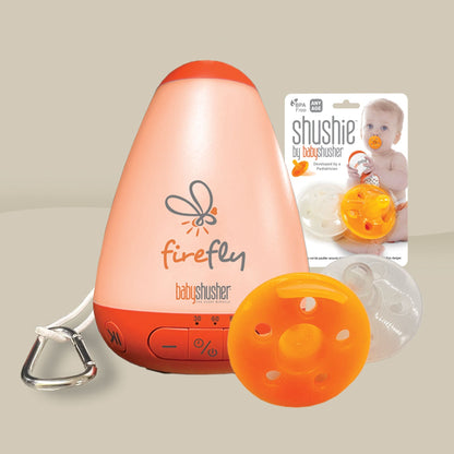 Firefly Portable Baby Sound Machine + Shushie Pacifier 2 - Pack Bundle - Norani Baby