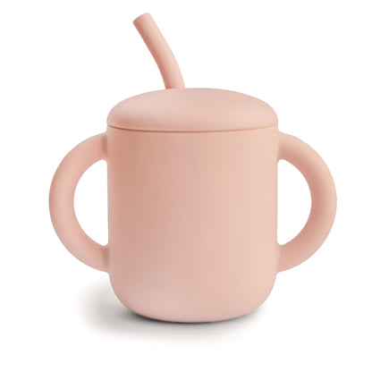 Silicone Training Cup + Straw - Norani Baby