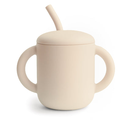 Silicone Training Cup + Straw - Norani Baby