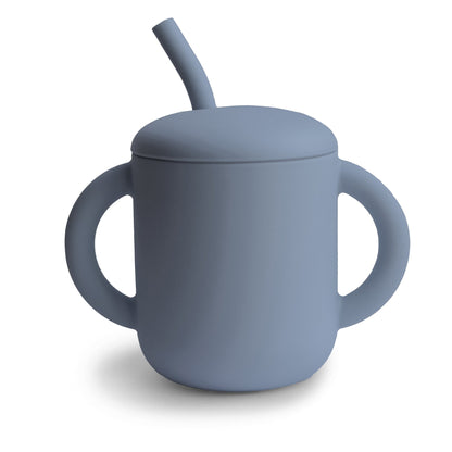 Silicone Training Cup + Straw - Norani Baby