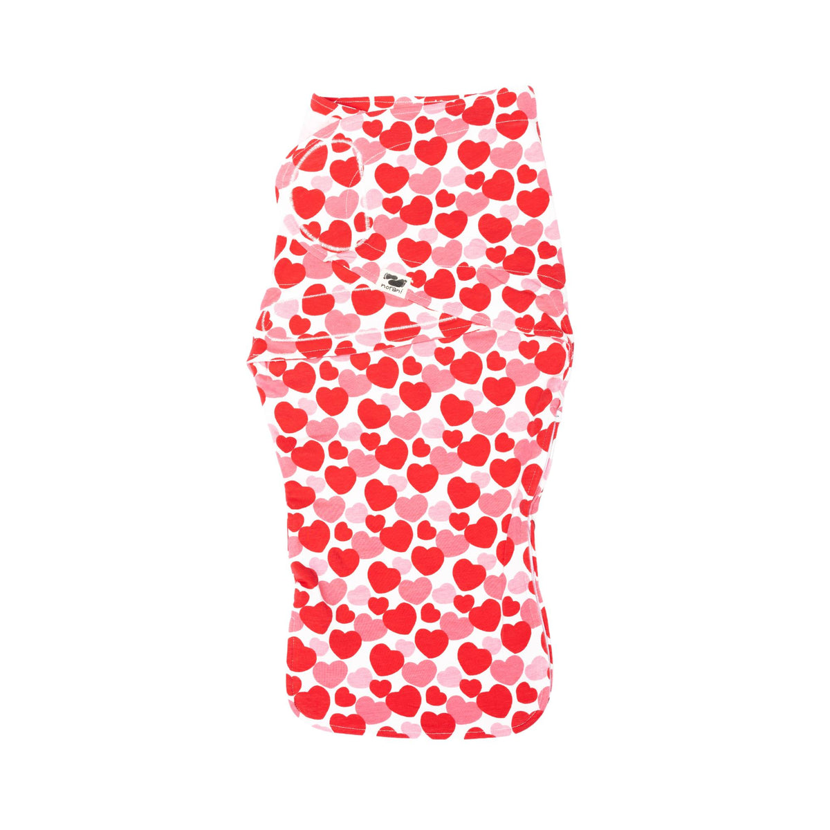 Norani Baby Snugababe Swaddle Pod in Red and Pink Hearts