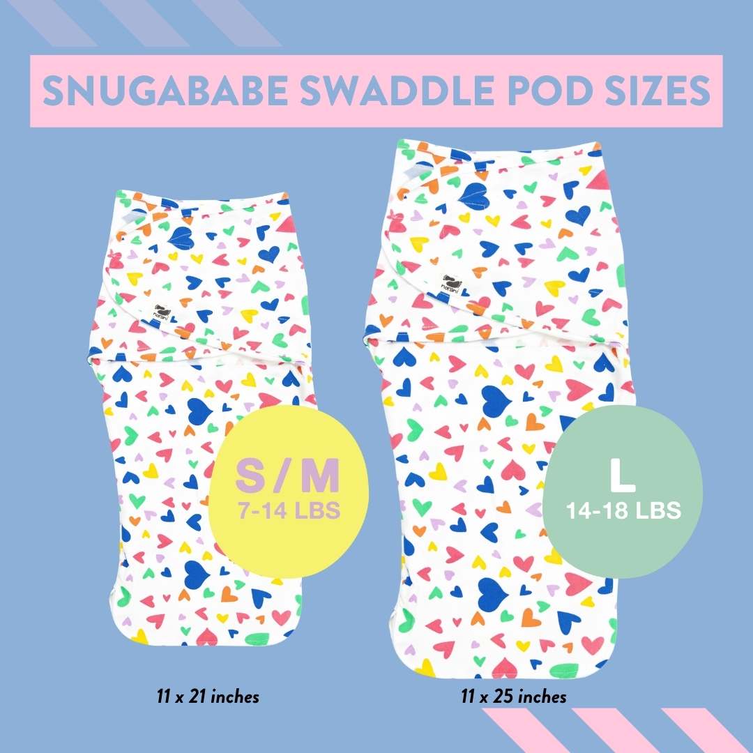 Norani Baby Snugababe Swaddle Pod - Organic Cotton, Zipper & Arm Inserts, Easy Diaper Changes, Award-Winning Newborn Swaddle
