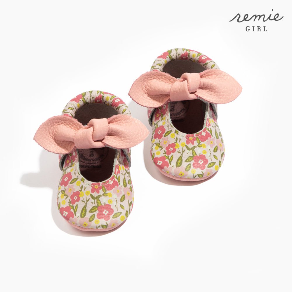 Spring Bouquet Knotted Bow Baby Shoe - Norani Baby
