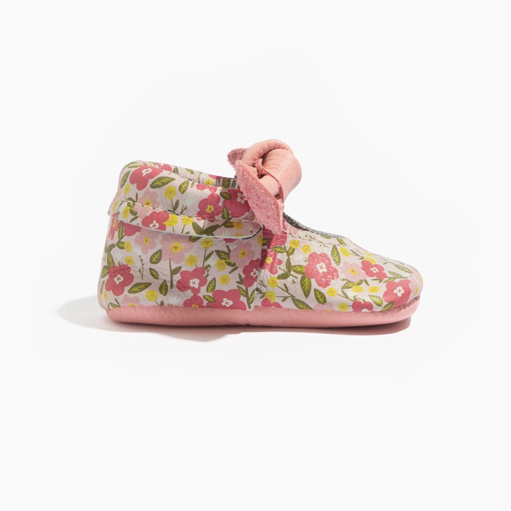 Spring Bouquet Knotted Bow Baby Shoe - Norani Baby