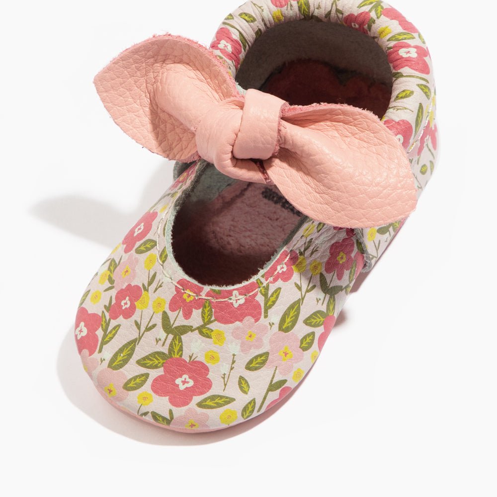 Spring Bouquet Knotted Bow Baby Shoe - Norani Baby