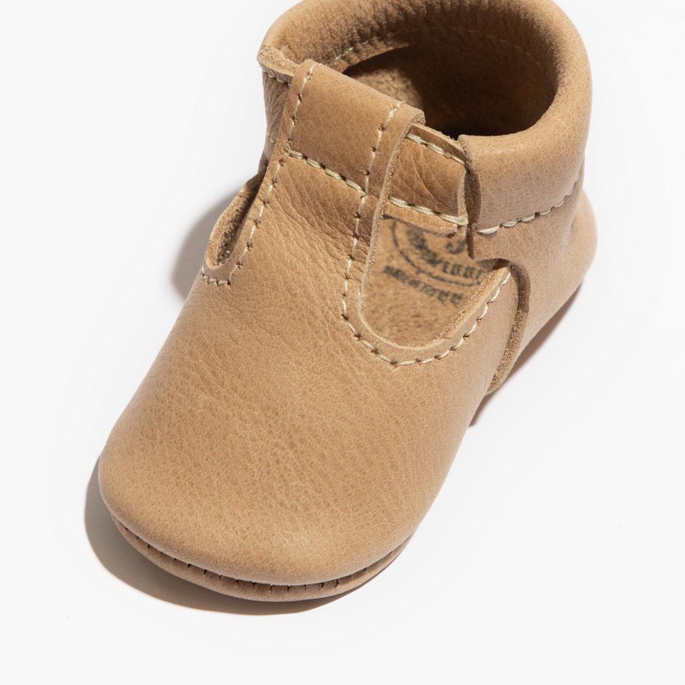 Weathered Brown T - Bar Baby Shoe - Norani Baby