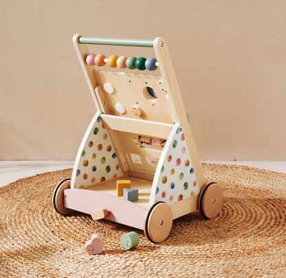 Tiny Land® Versatile Natural Wooden Baby Walker - Norani Baby