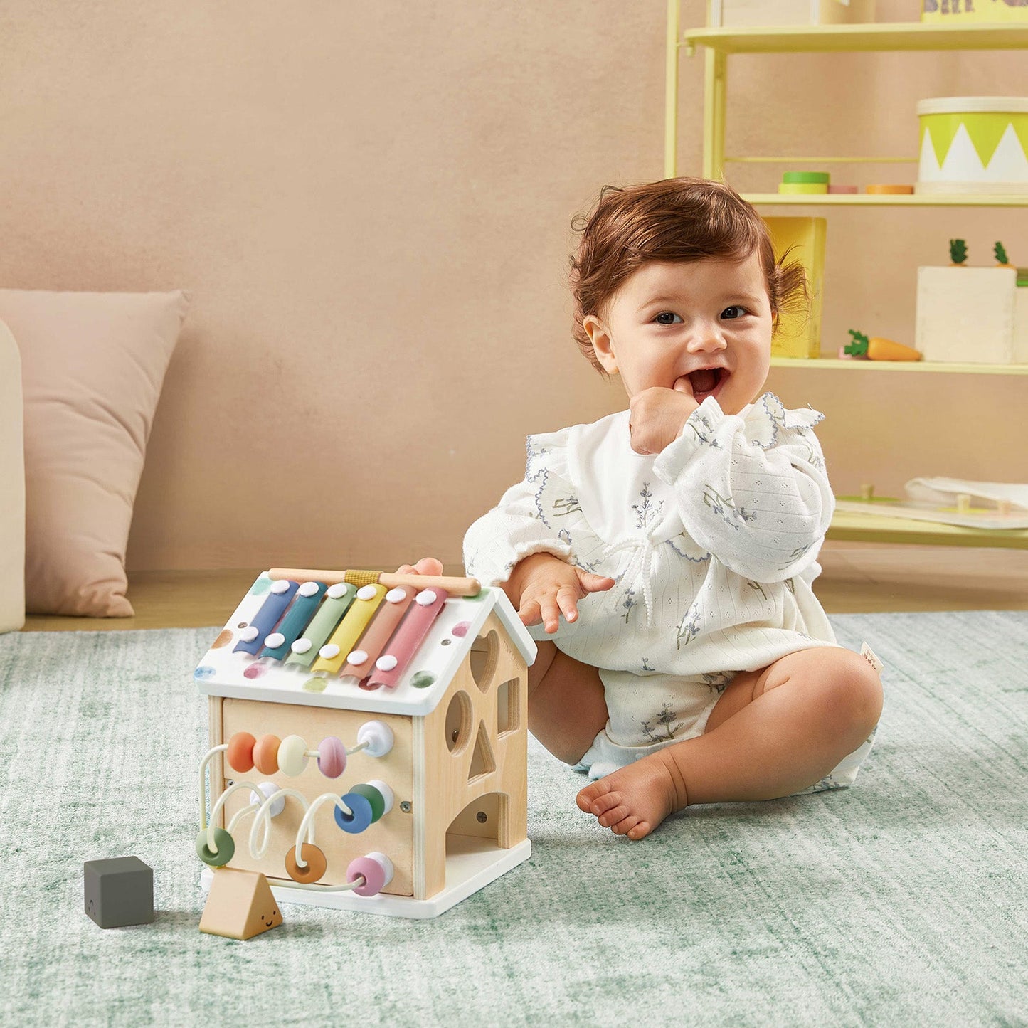 Tiny Land® Cottage Activity Cube - Morandi - Norani Baby
