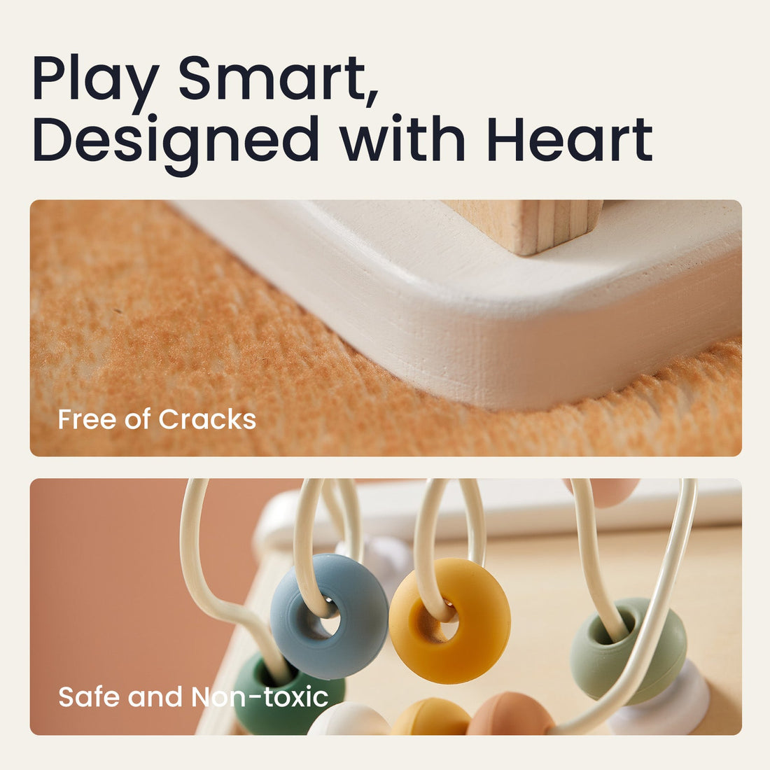 Tiny Land® Cottage Activity Cube - Morandi - Norani Baby