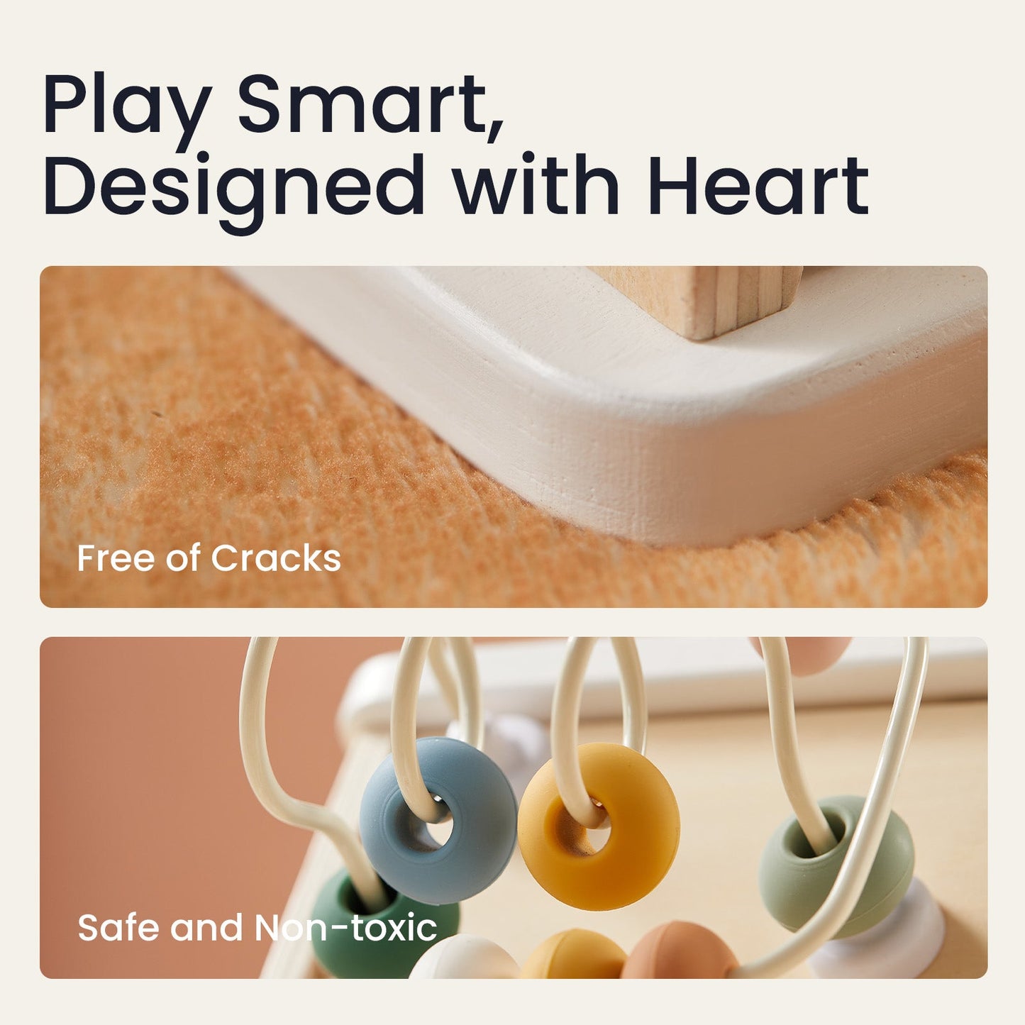 Tiny Land® Cottage Activity Cube - Morandi - Norani Baby