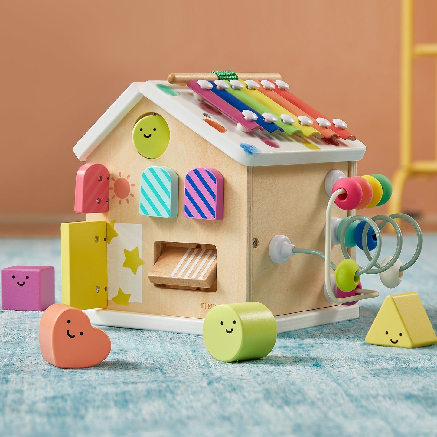 Tiny Land® Cottage Activity Cube - Rainbow - Norani Baby