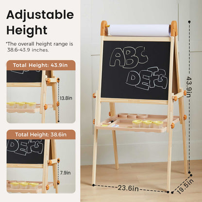 Tiny Land® Caramel Magnitales Easel for Kids - Norani Baby