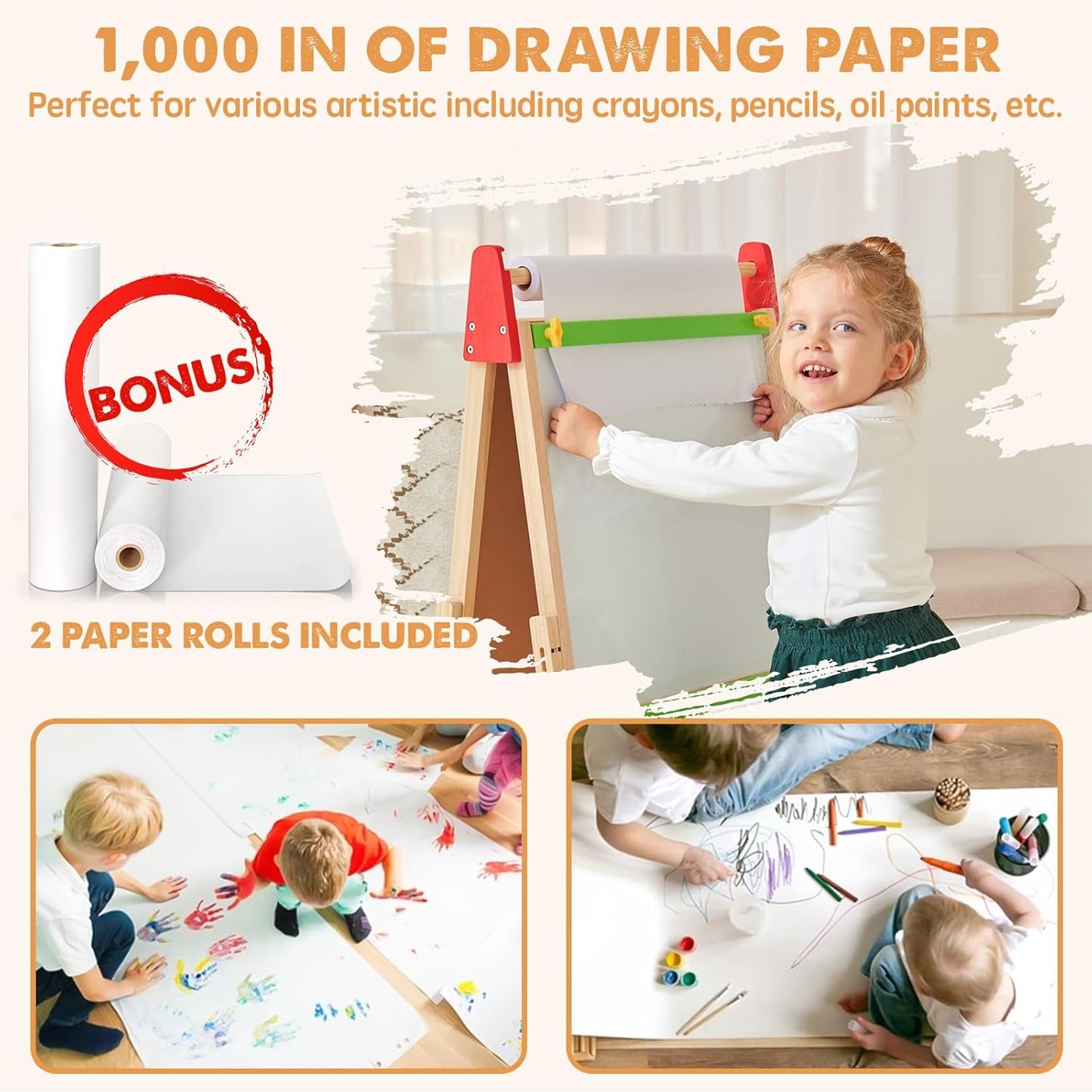 Tiny Land® 3 - in - 1 Art Easel for Kids - Norani Baby