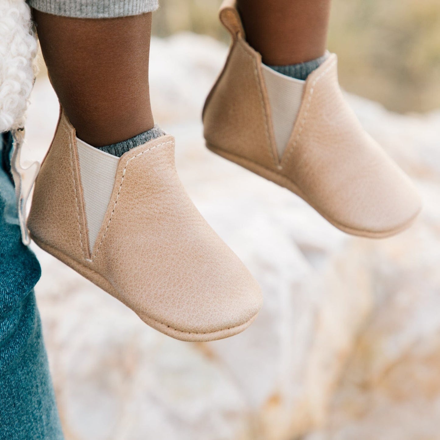 Weathered Brown Chelsea Boot Baby Shoe - Norani Baby