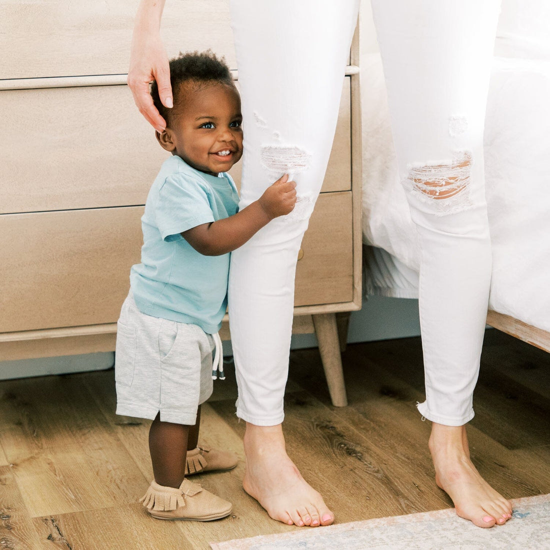 Weathered Brown Moccasin Baby Shoe - Norani Baby