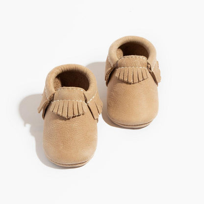 Weathered Brown Moccasin Baby Shoe - Norani Baby