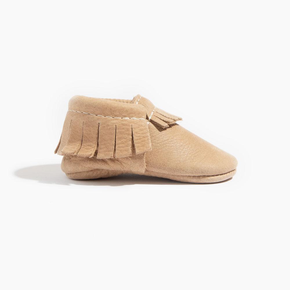 Weathered Brown Moccasin Baby Shoe - Norani Baby