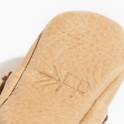 Weathered Brown Moccasin Baby Shoe - Norani Baby