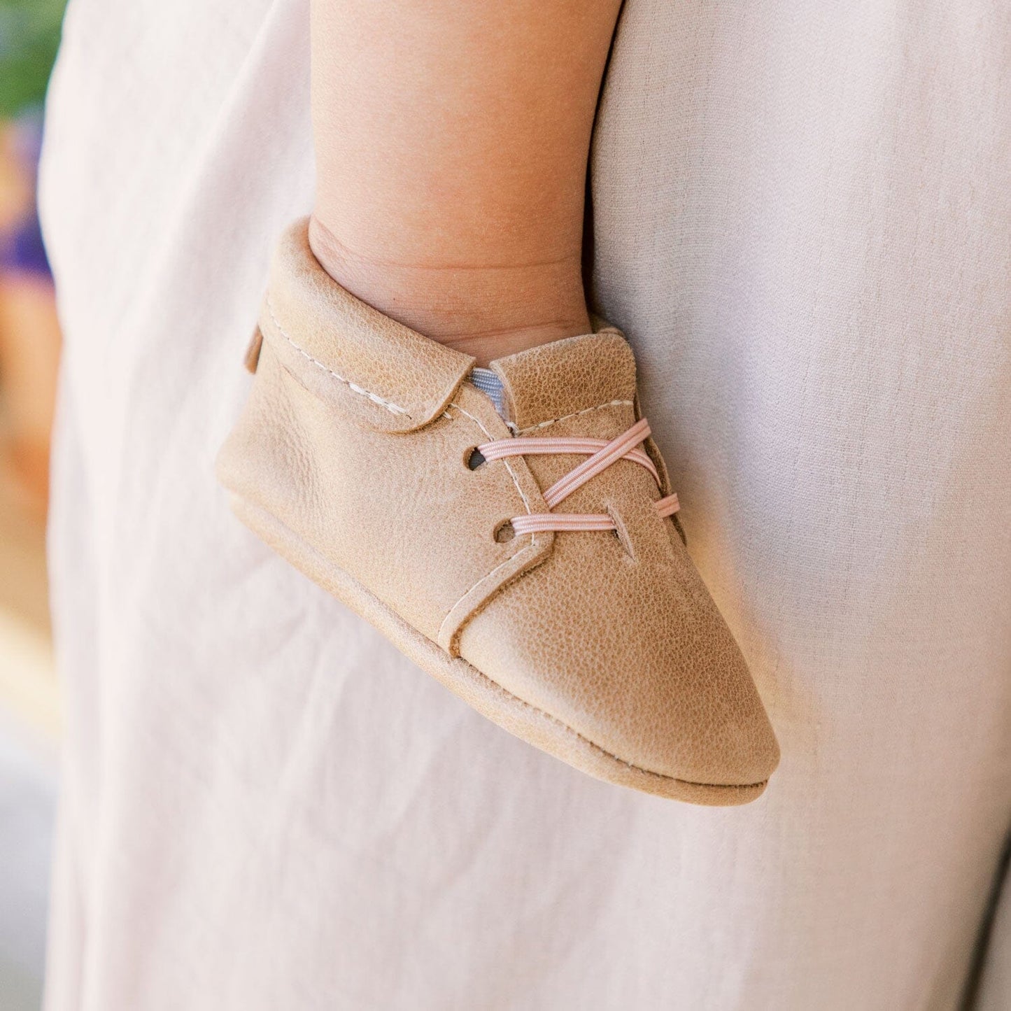 Weathered Brown Oxford Baby Shoe - Norani Baby