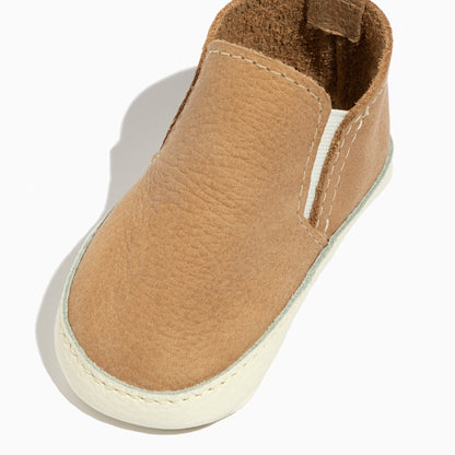 Weathered Brown Slip On Baby Shoe - Norani Baby