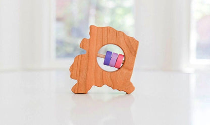 Alaska State Wooden Baby Rattle™ - Norani Baby