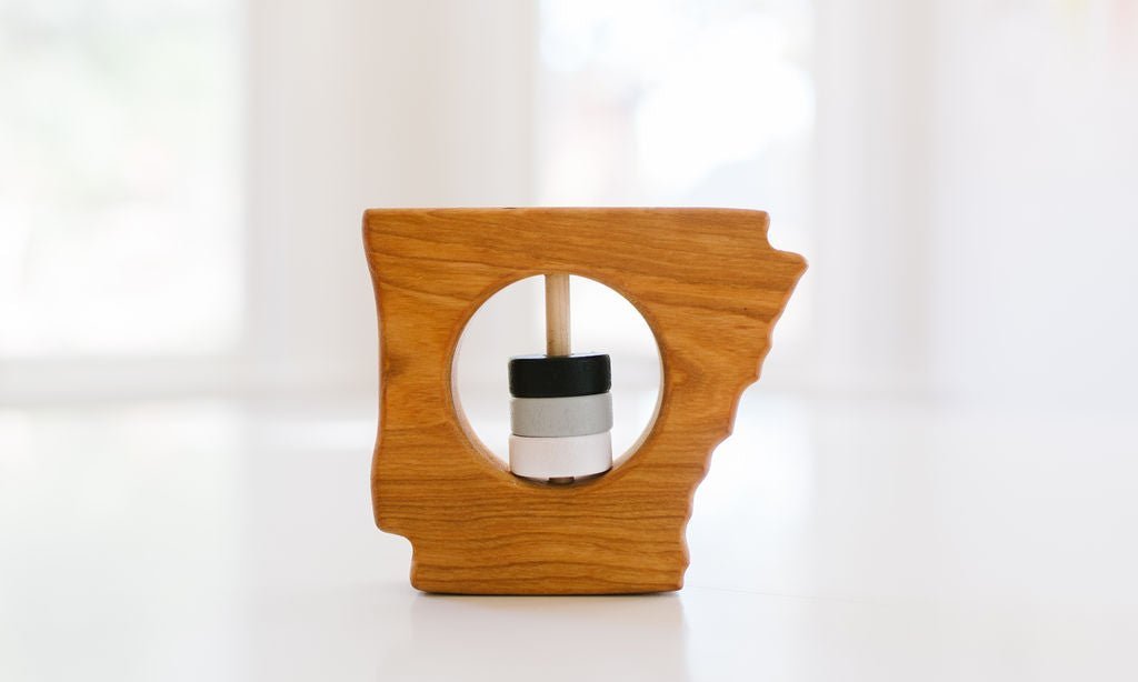 Arkansas State Wooden Baby Rattle™ - Norani Baby