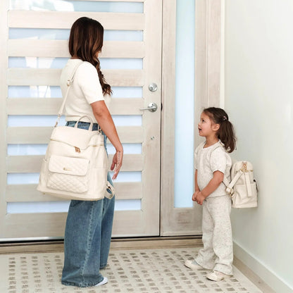Signature Diaper Bag Pearl White - Norani Baby