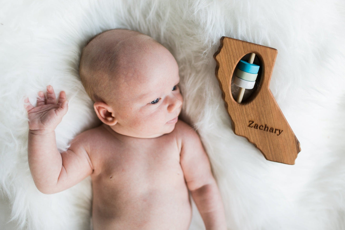 California State Wooden Baby Rattle™ - Norani Baby