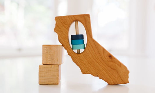 California State Wooden Baby Rattle™ - Norani Baby
