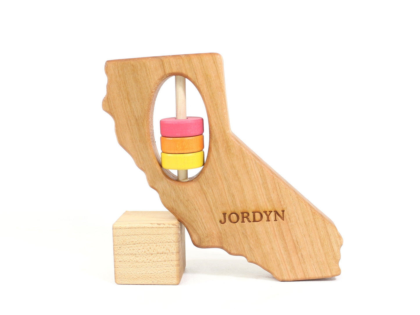 California State Wooden Baby Rattle™ - Norani Baby
