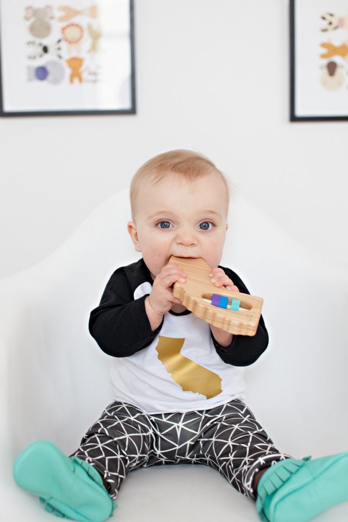 California State Wooden Baby Rattle™ - Norani Baby