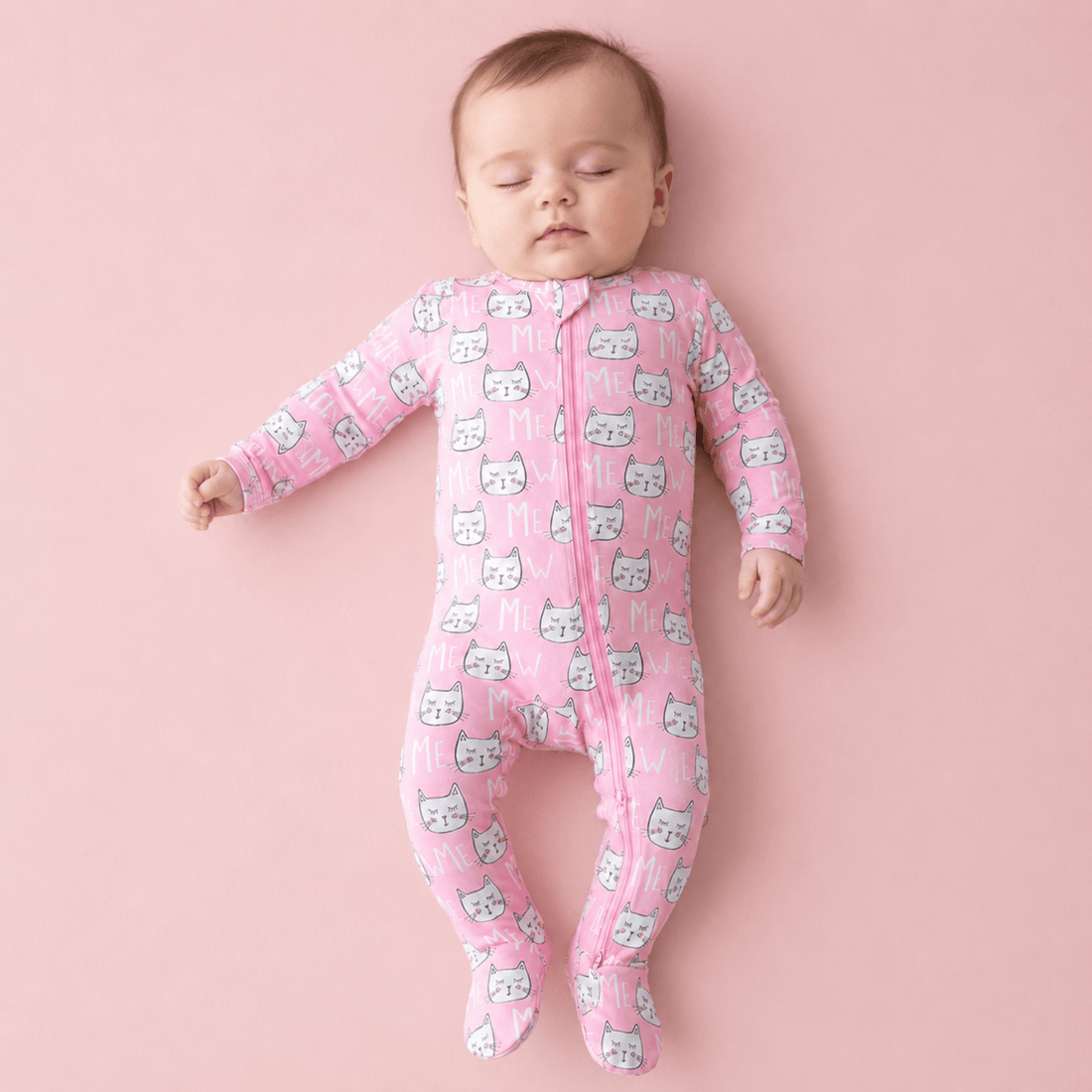 Modal Footie - Kitty Cats - Norani Baby