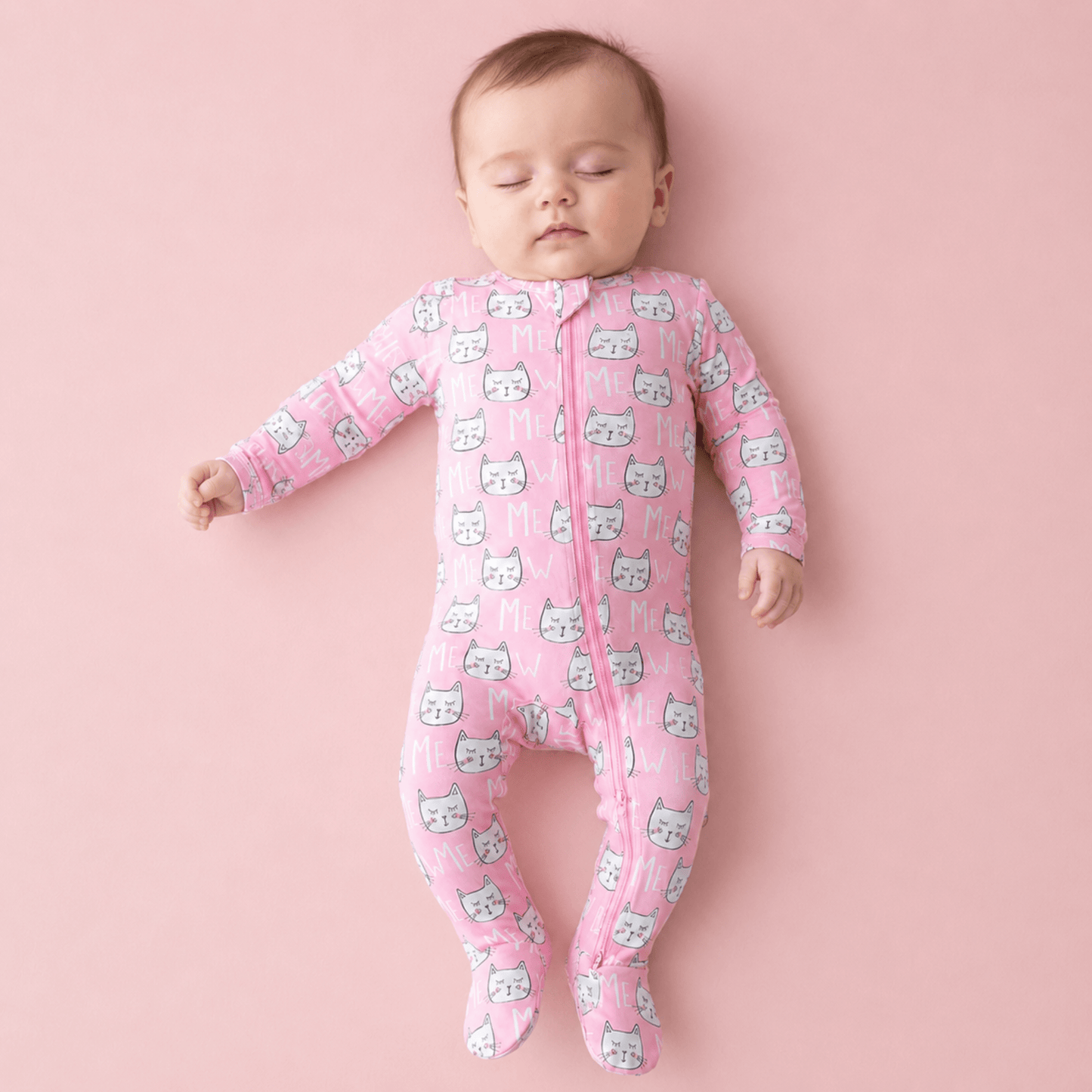 Modal Footie - Kitty Cats - Norani Baby
