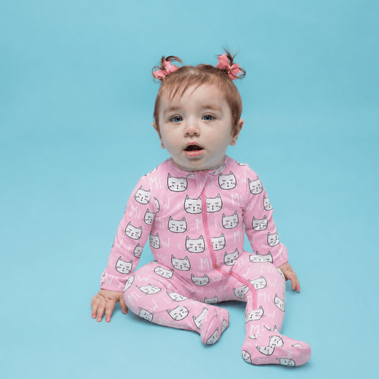 Modal Footie - Kitty Cats - Norani Baby