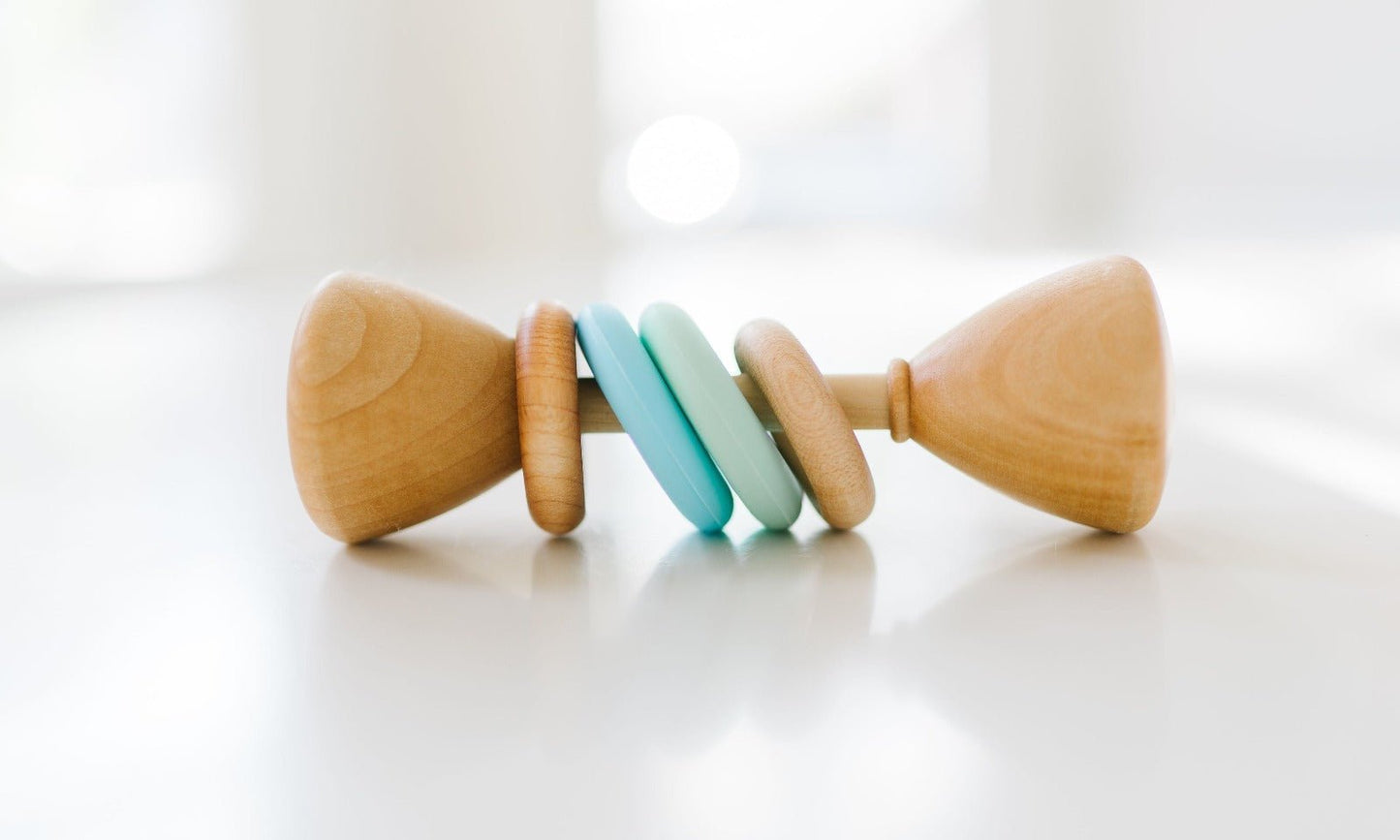 Color Block Classic Baby Rattle - Norani Baby