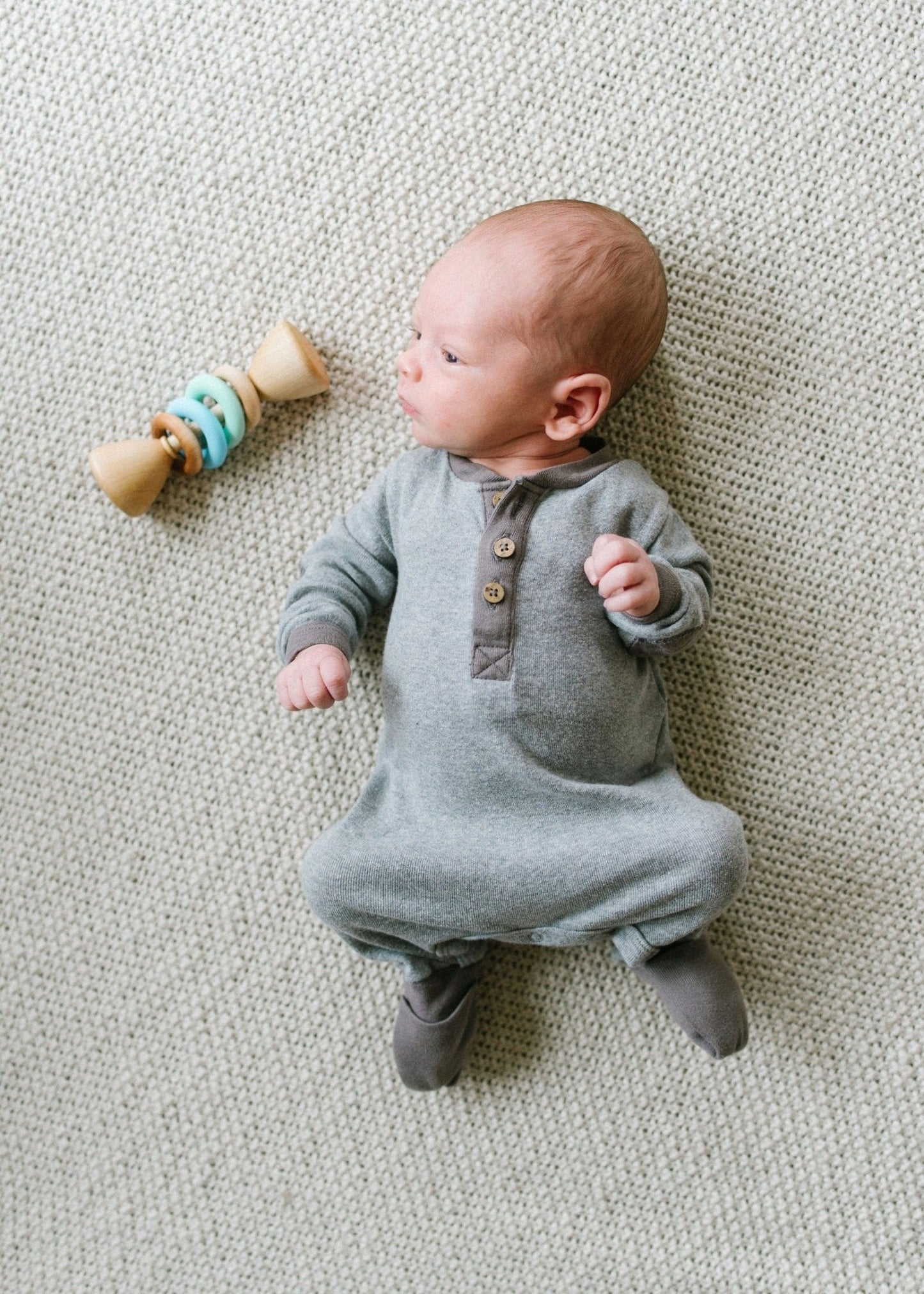 Color Block Classic Baby Rattle - Norani Baby