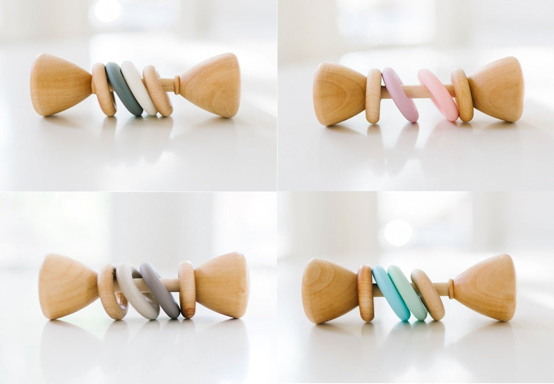 Color Block Classic Baby Rattle - Norani Baby