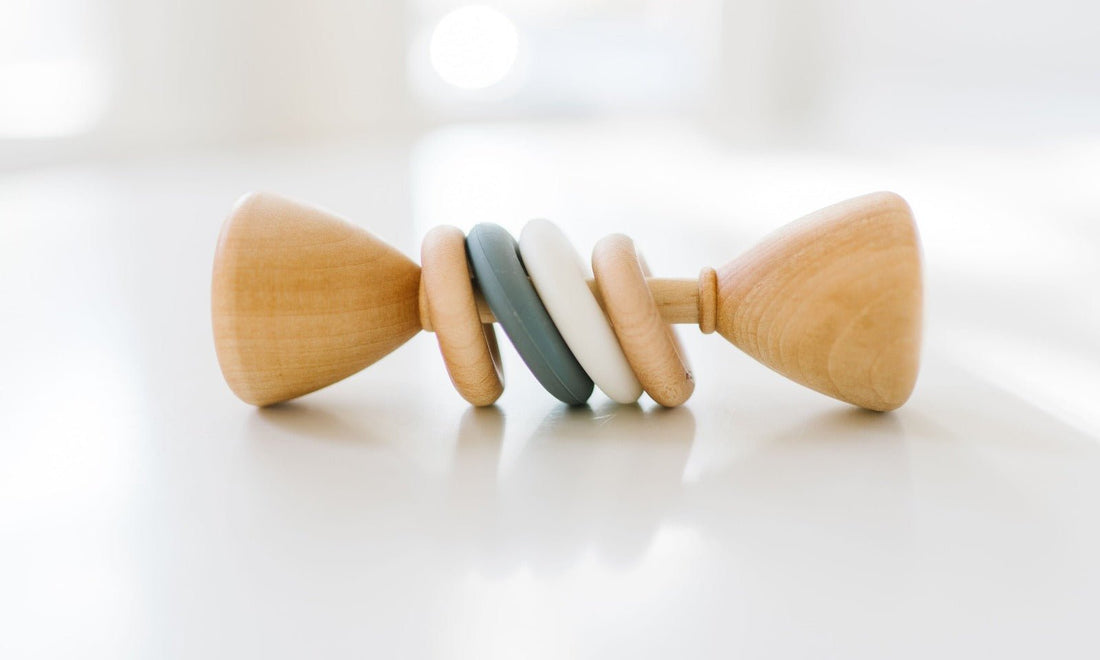 Color Block Classic Baby Rattle - Norani Baby