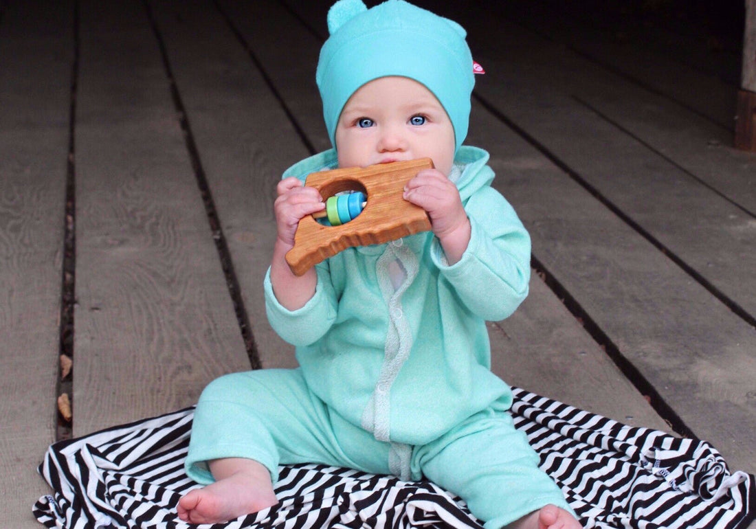 Connecticut State Wooden Baby Rattle™ - Norani Baby