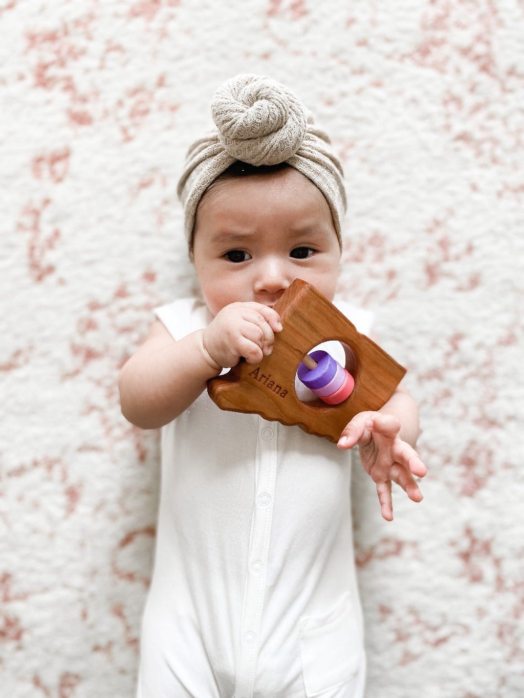 Connecticut State Wooden Baby Rattle™ - Norani Baby