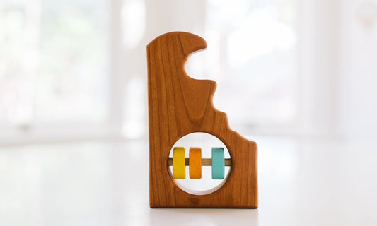Delaware State Wooden Baby Rattle™ - Norani Baby