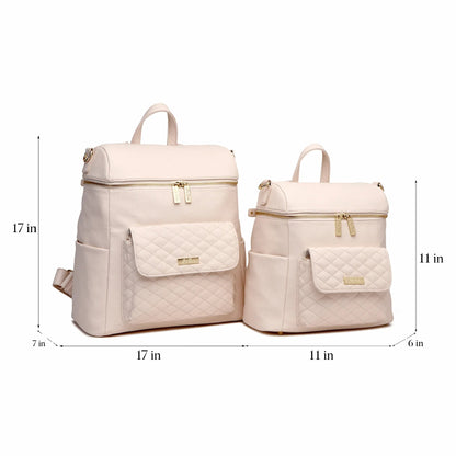Petit Diaper Bag Pastel Pink - Norani Baby