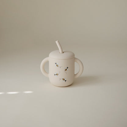 Silicone Training Cup + Straw - Norani Baby