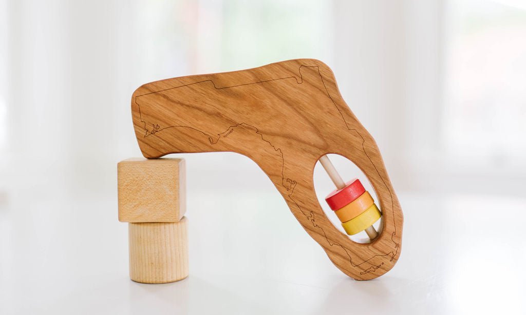 Florida State Wooden Baby Rattle™ - Norani Baby