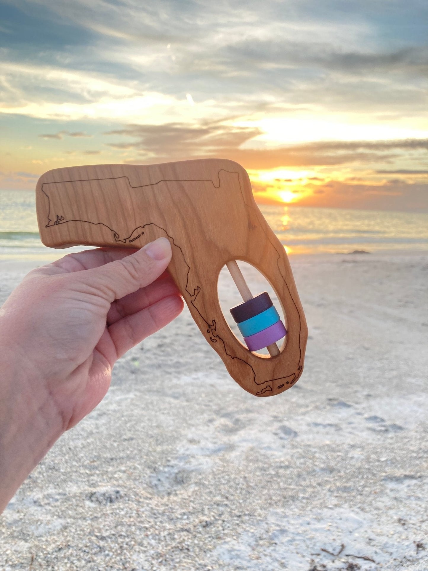 Florida State Wooden Baby Rattle™ - Norani Baby